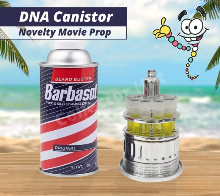 Jurassic Park Movie Prop Barbasol Cryo DNA Embryo Canistor Denis Nedry