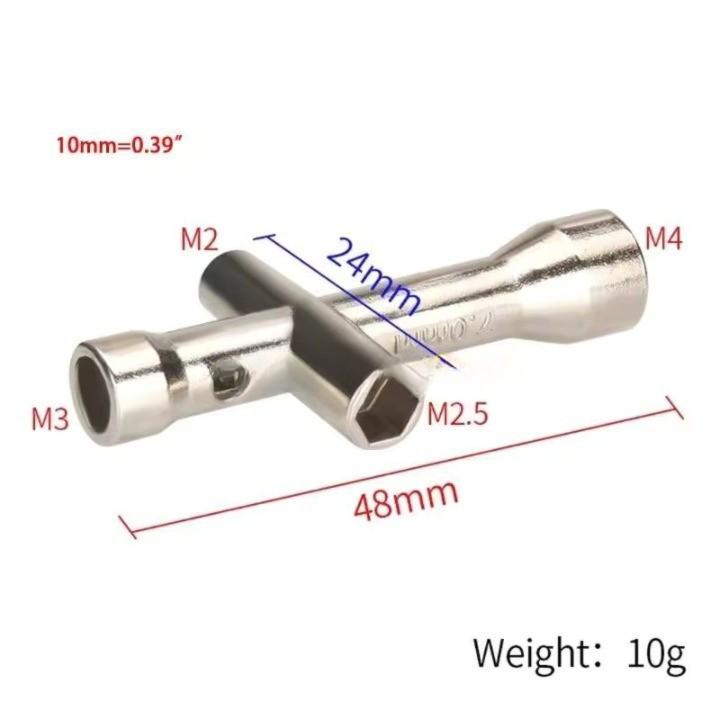 Cross Socket Wrench for RC Cars Robots Printers M2 M2.5 M3 M4