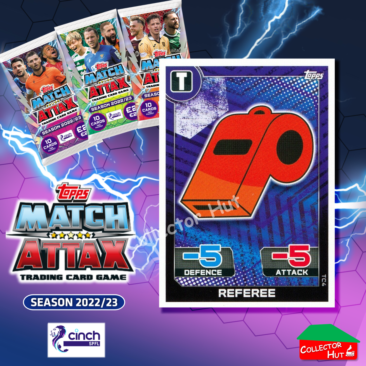 TOPPS MATCH ATTAX SPFL 2022/23 Golden Legend Thunder Kings 100 Choose Your Card