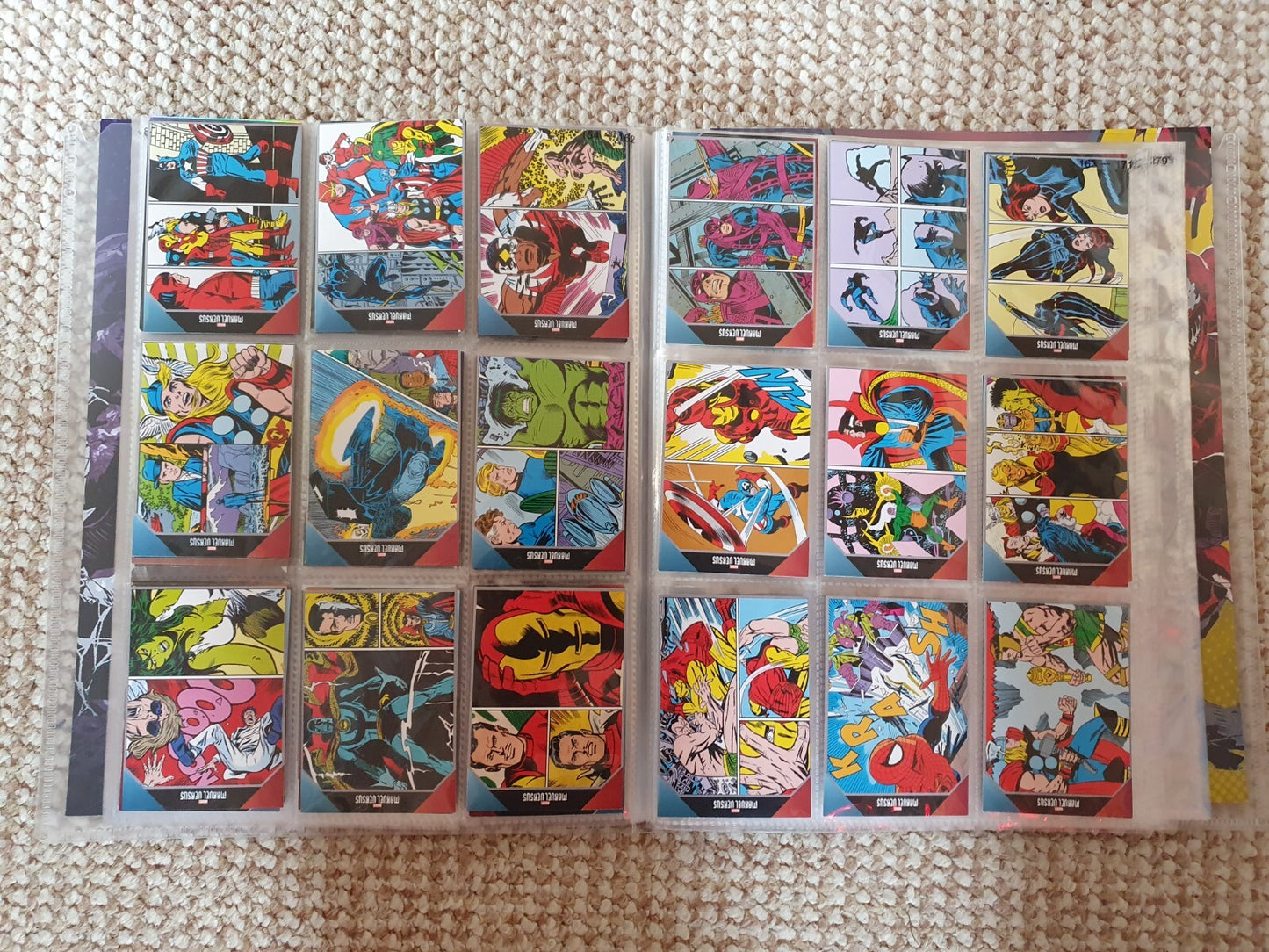 Panini Marvel Versus 2023 Series Trading Cards COMPLETE 175 BASE SET in ALBUM