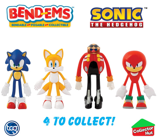 Sonic the Hedgehog Bend-Ems Bendable Popsable Action Figures