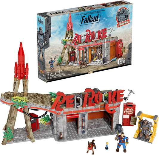 Fallout 4 Red Rocket Truck Stop Mega Bloks Buildable Display Model