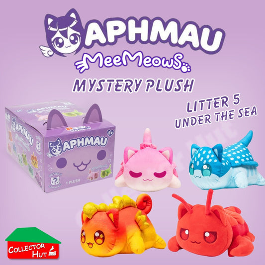 Aphmau MeeMeows Mystery 6" Plush Litter 5 Under the Sea IDENTIFIED You Choose