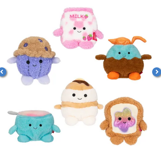 Bumbumz 7.5" Plush Breakfast Bumz Choose Your Super Soft Character
