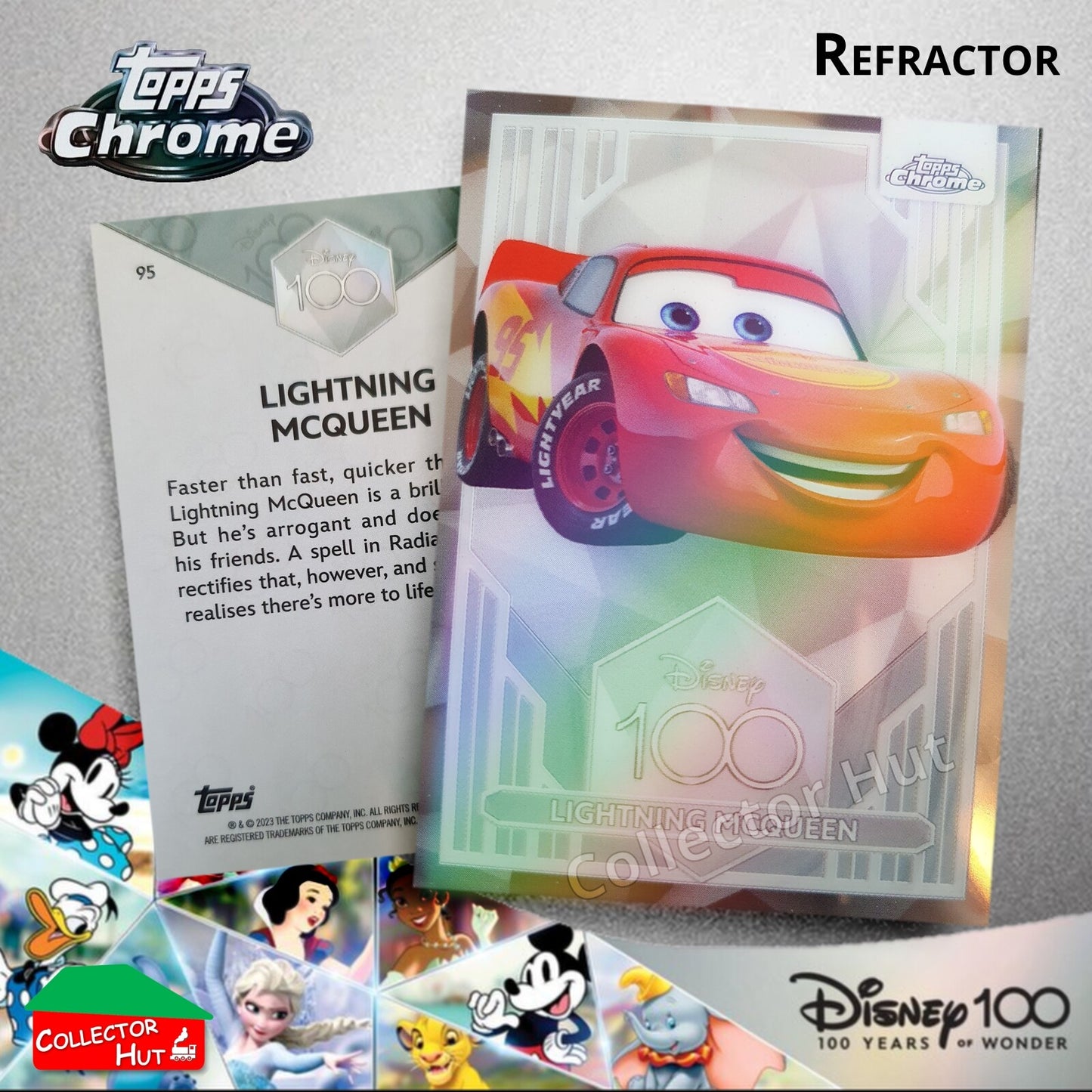 Disney 100 Topps Chrome 2023 REFRACTOR Cards 1-100 Pick Singles