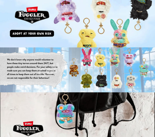 Fugglers 5" Keyrings Series 4 Pick a Character!