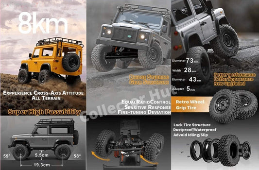 MN90 MN98 MN99S RC Truck 1:12 Scale Land Rover DEFENDER 90 Rock Crawler