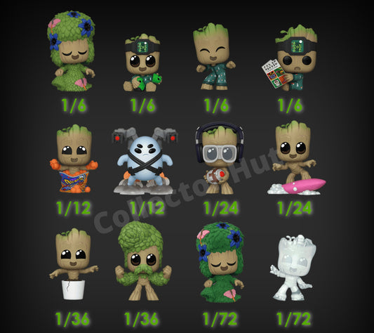 Funko Marvel Mystery Minis I am Groot Bobblehead Figures Guaridans of the Galaxy