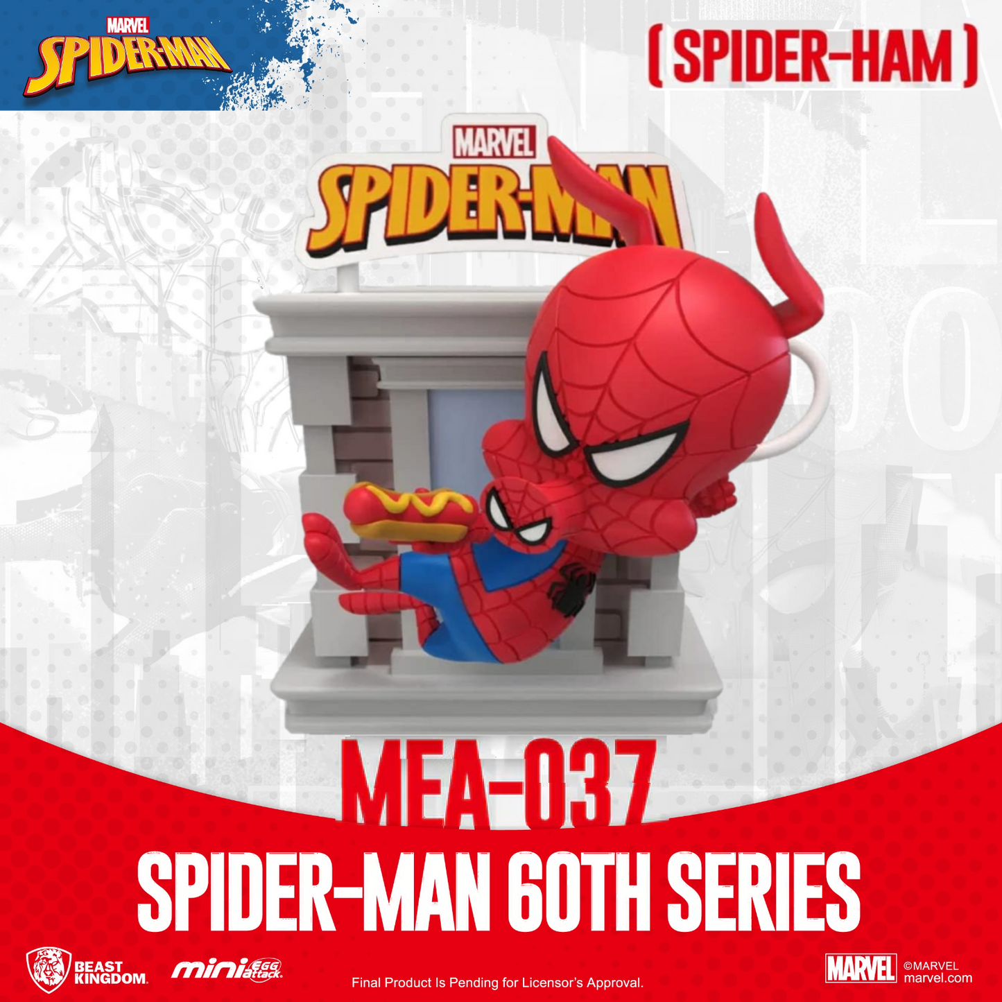 Spider-Man Tower Series Hero Box 60th Anniversary Mini Egg Attack Tower Figures