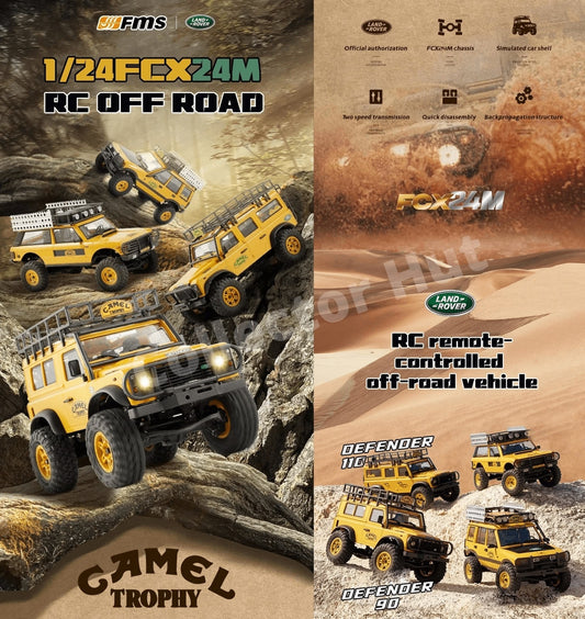 FMS FCX24M Land Rover 1:24 Rock Crawler Camel Trophy Edtion LICENSED