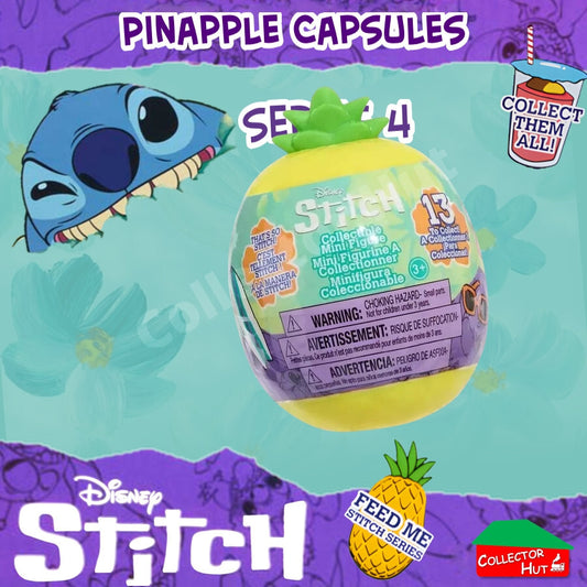 Disney Stitch Feed Me Mini Figures Series 4 PINEAPPLE POD Identified SEALED