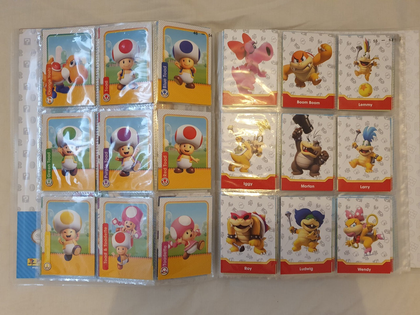 PANINI Super Mario Trading Cards COMPLETE BASE SET with Puzzle Cards