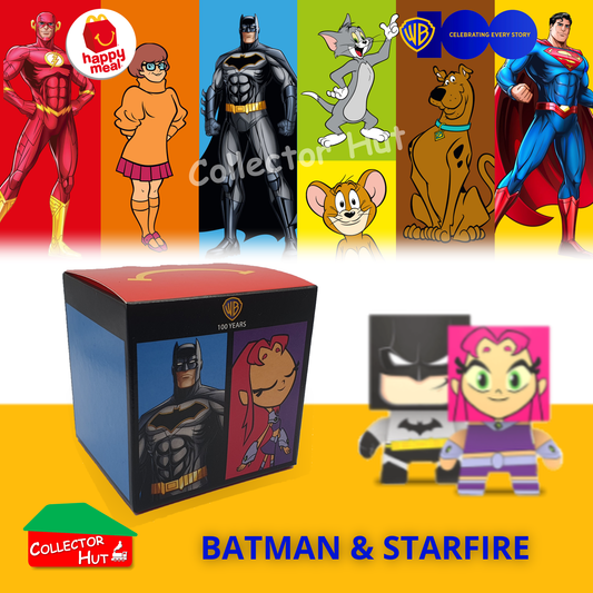 McDonald's Happy Meal WB Warner Brothers 100th Year Anniversary DC Tin Head Toys