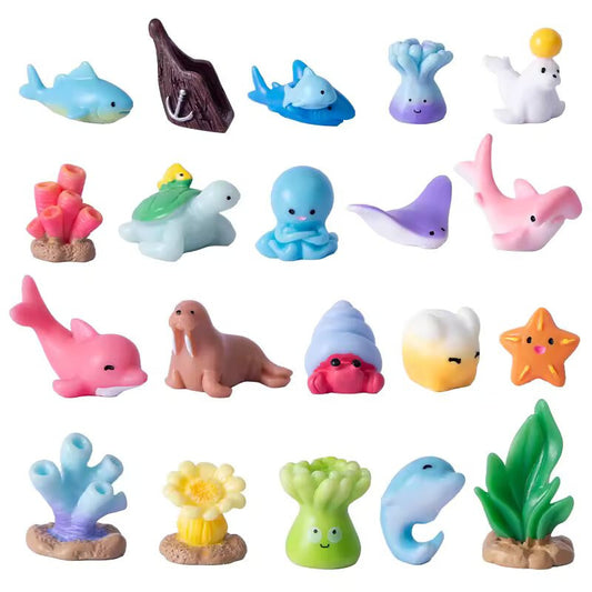 Mini Aquarium Decorations Cute Sea Life