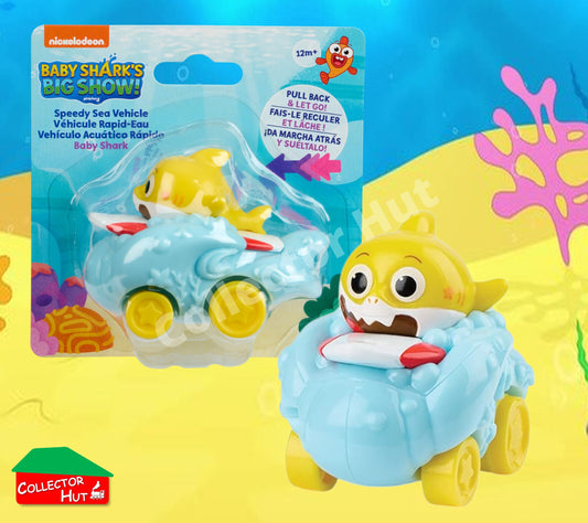 Baby Shark Pull-Back Sea Vehicle Toys Gneuine Nickelodeon Collection
