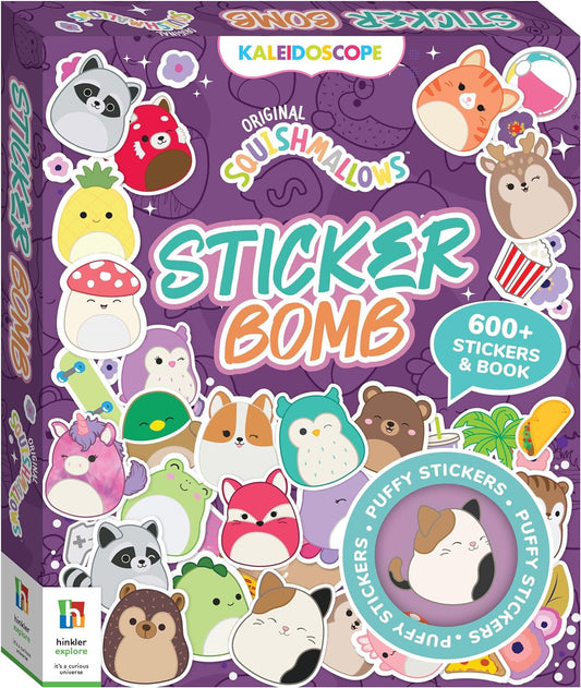 Original Squishmallows Sticker Bomb Activity Kit 600+ Stickers & Book Ages 6+