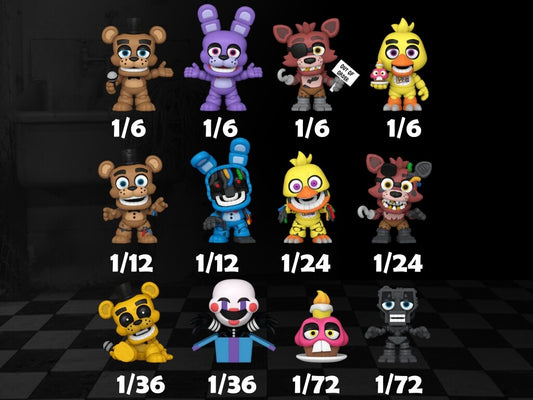 Funko Mystery Minis Five Nights at Freddy's Figurines 10 Years (You Choose)