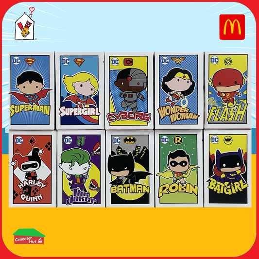 McDonald's Happy Meal DC Super Heroes, Super-Villains, Super Pets Plush Toys