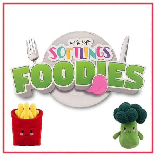 Softlings Foodies Plush 16cm VEGGIE Ultra Novelty Soft Toys BNWT