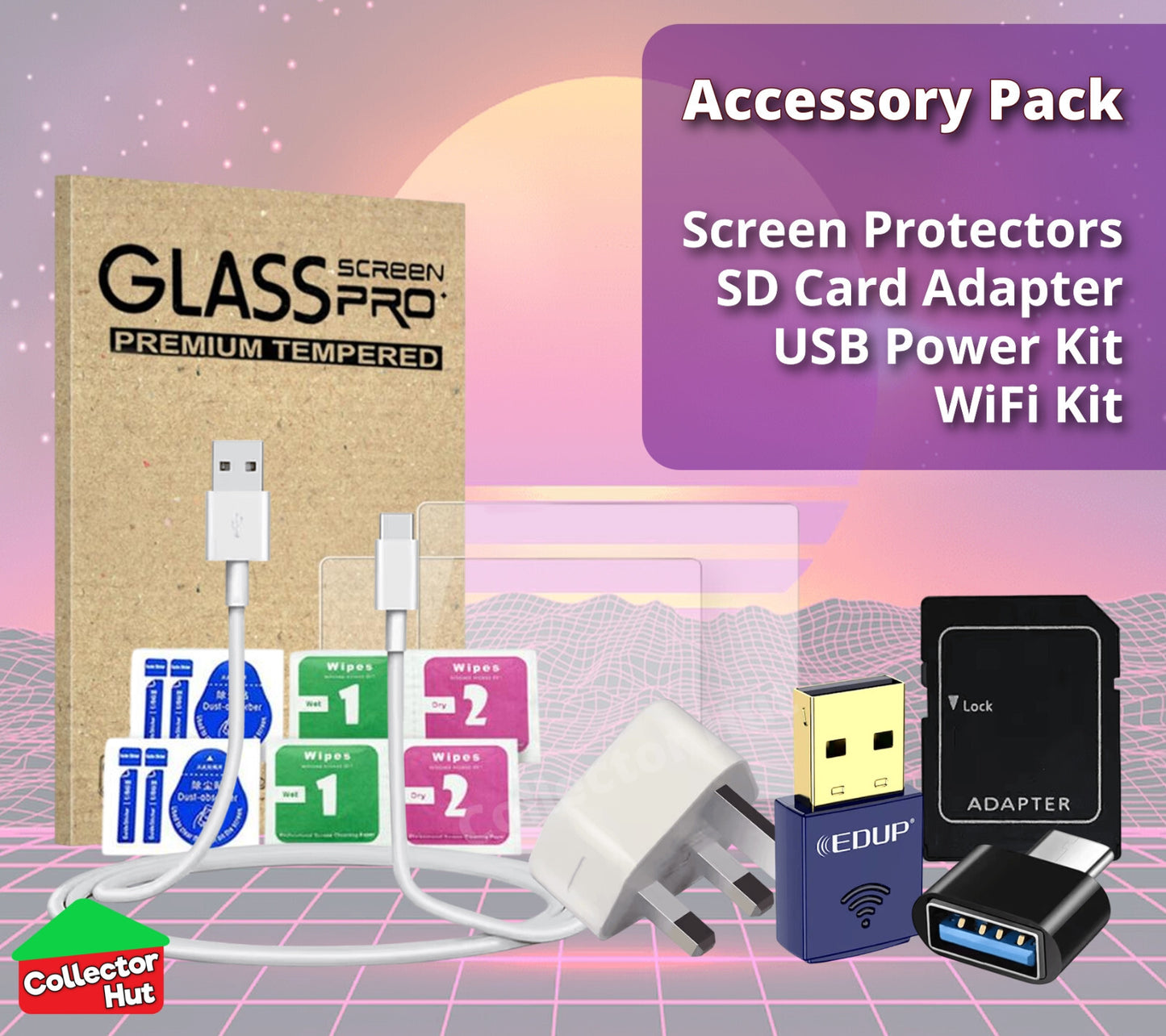 R36S R36H KeyBoy Accessories Carry Case Screen Protector SD Card Storage Upgrade