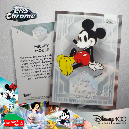 Disney 100 Topps Chrome 2023 Base Cards 1-100 Pick Singles to Complete Your Set