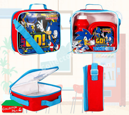 Boys Girls Kids Childrens School Lunch Sets Junior Novelty Character Bag