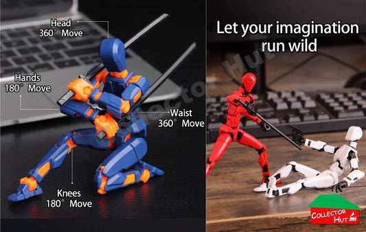 Shapeshift Robots Constructable Posable Action Figures for Art & Build Play