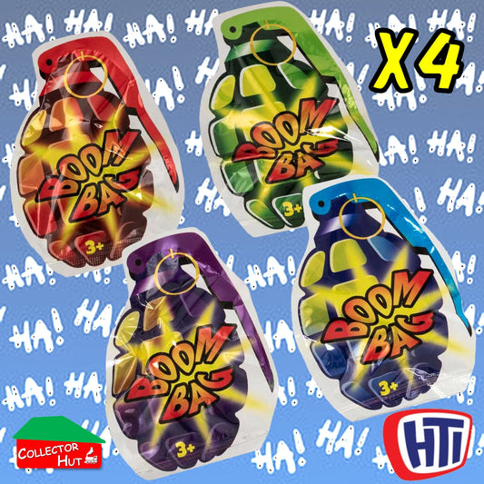 BOOM BAGS Practical Jokes, Party Bag Fillers Prank Toys 4 PACK Combined Postage