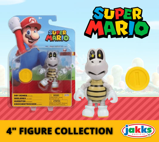 Super Mario 4" Posable Figure with Accessories Collection Jakks Pacfic
