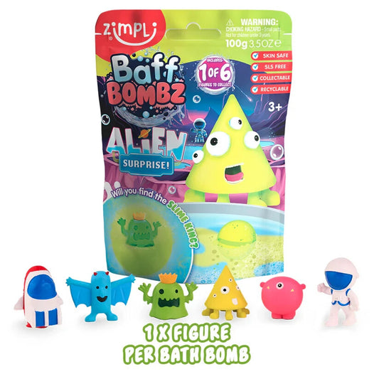 Baff Bombz Surprise Figures 100g Pack Children's Bath Bomb Toy Unicorn Dinosaurs