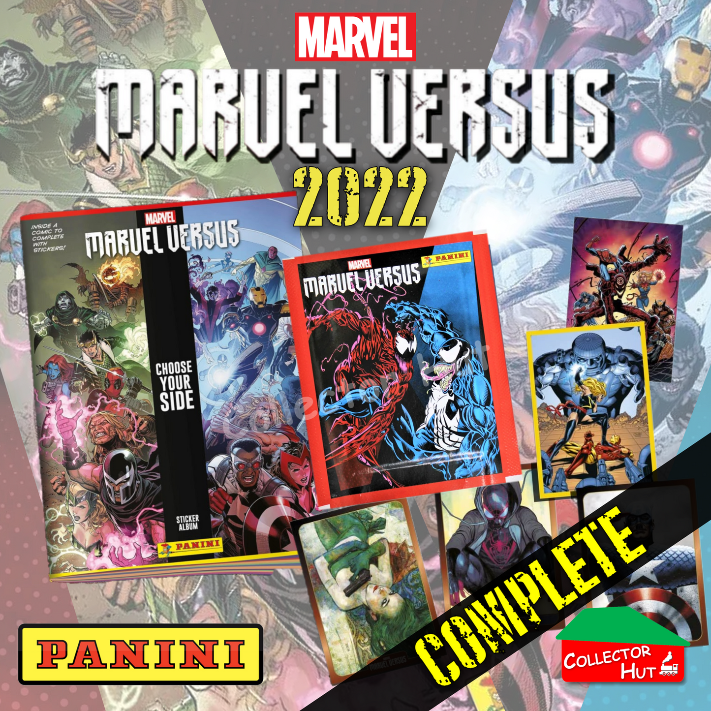 Panini Marvel Versus 2022 Collection COMPLETE CARD SET 1-50 New Sleeved