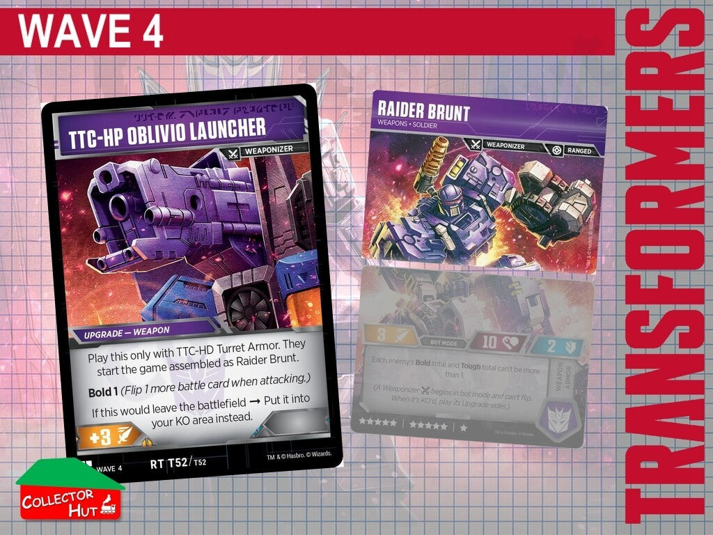 Transformers TCG CHARACTER Trading Cards All Waves