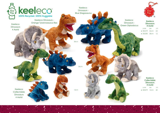 Dinosaur Plush Toys 12cm Collectible from Keeleco