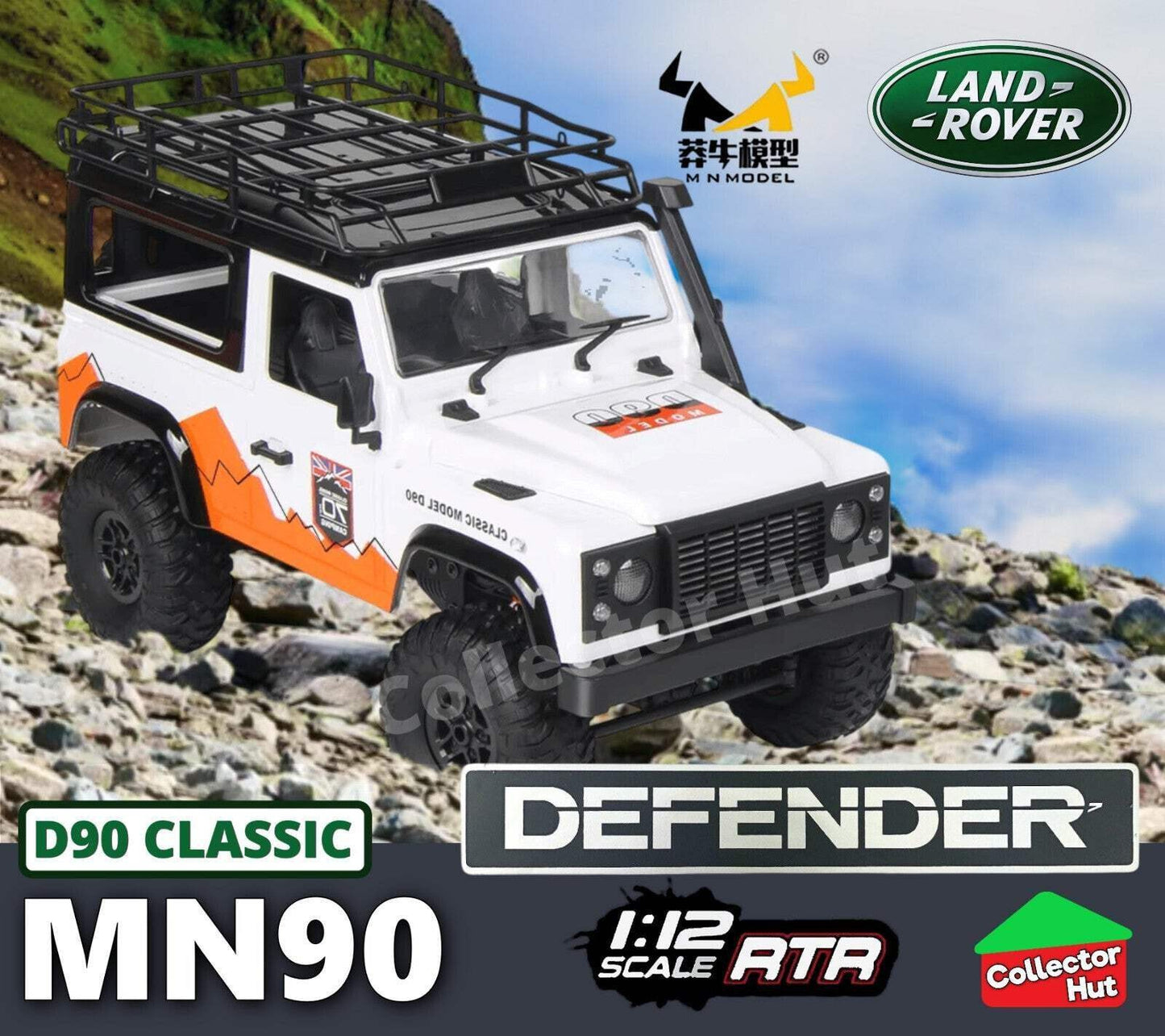 MN90 MN98 MN99S RC Truck 1:12 Scale Land Rover DEFENDER 90 Rock Crawler