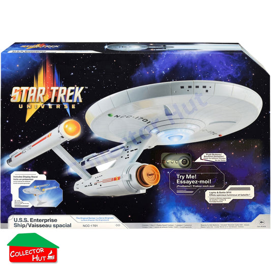 Star Trek Universe USS Enterprise NCC-1701 18" Model with Lights, Sounds & Stand