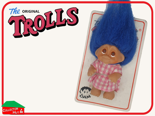 Trolls Original Thomas Dam Vintage 1985 3" Dress Dolls