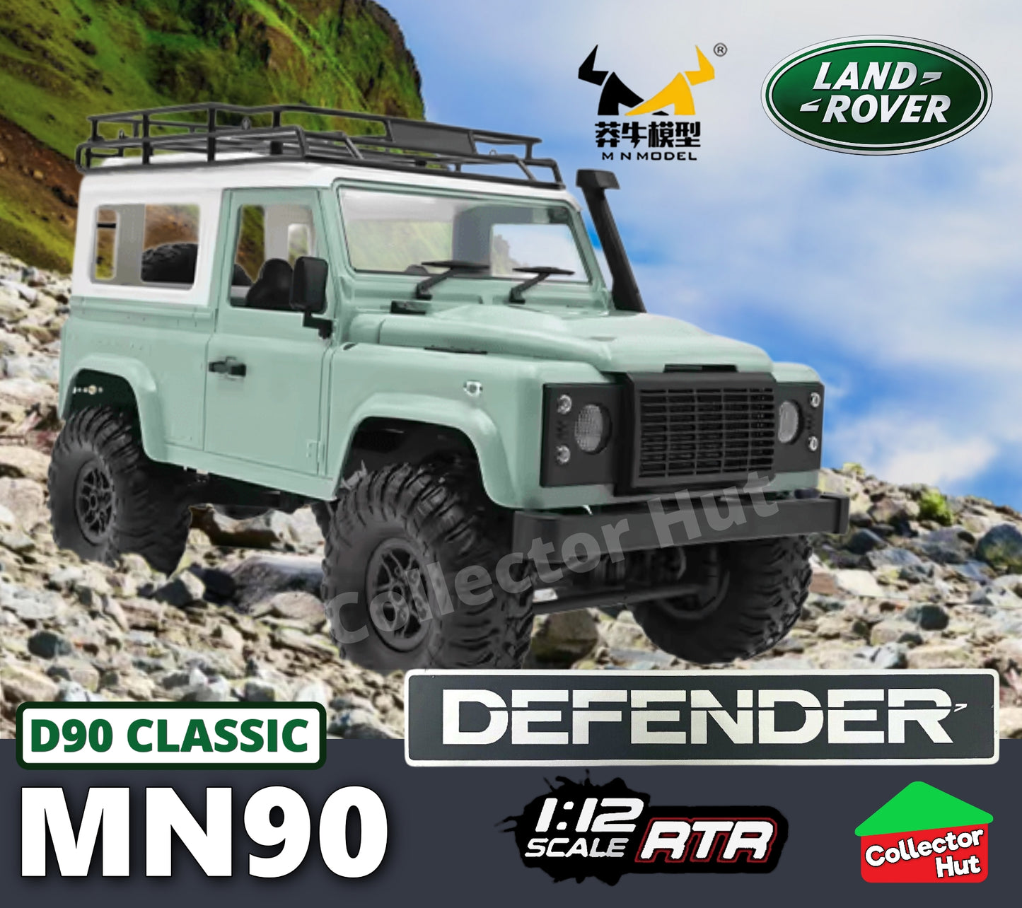 MN90 MN98 MN99S RC Truck 1:12 Scale Land Rover DEFENDER 90 Rock Crawler