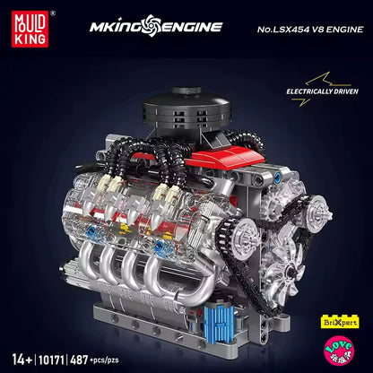Mould King Technology Motorized Engine Building Block Model Sets
