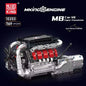Mould King Technology Motorized Engine Building Block Model Sets