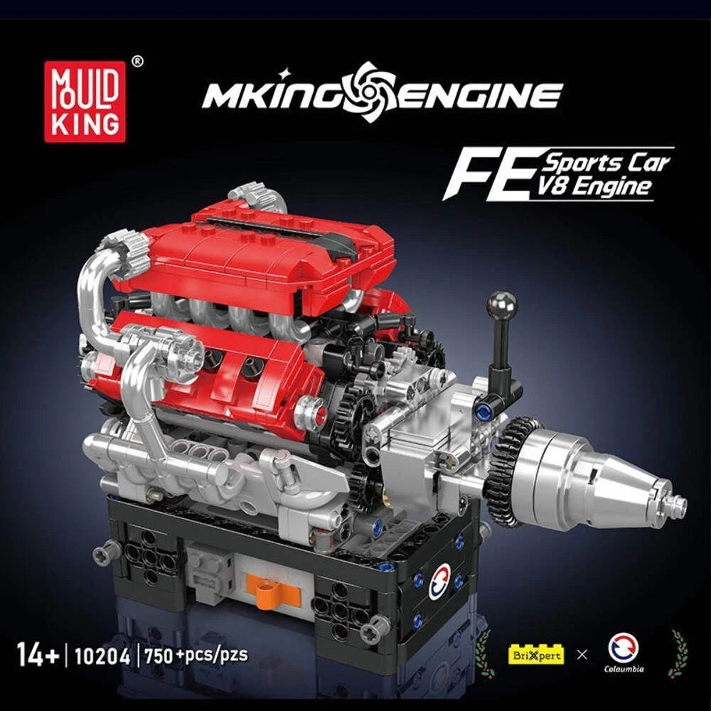 Mould King Technology Motorized Engine Building Block Model Sets