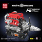 Mould King Technology Motorized Engine Building Block Model Sets