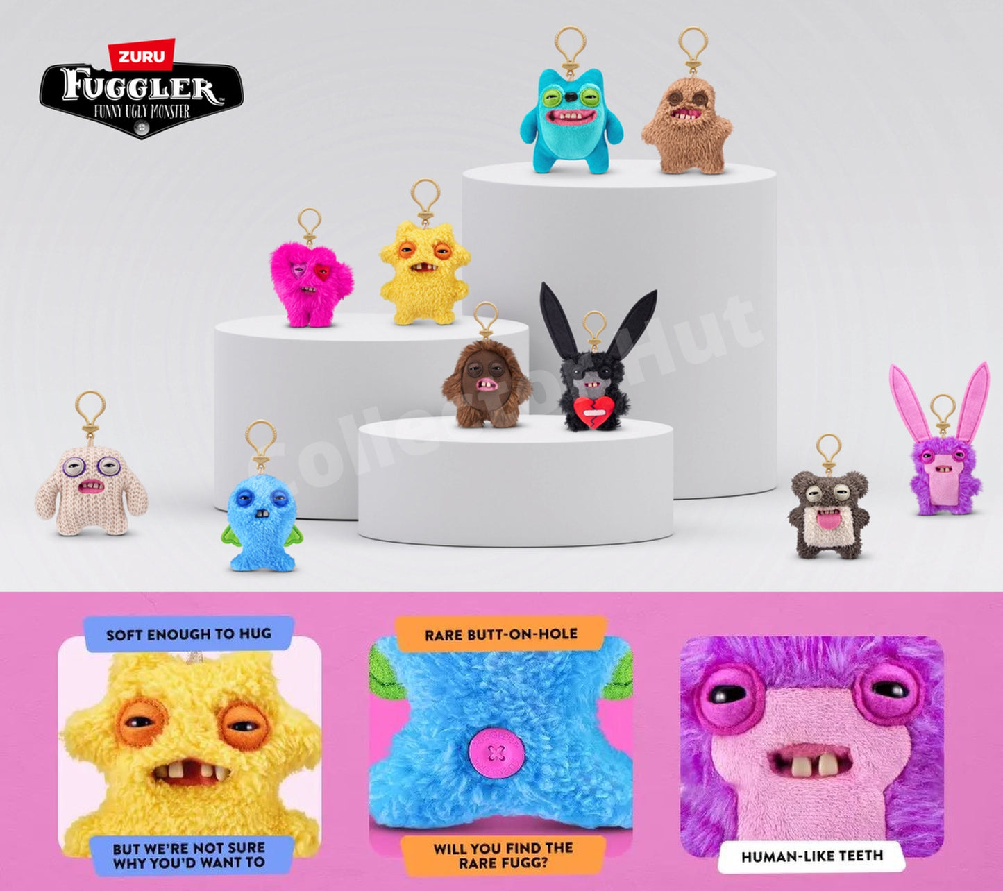 Fugglers 5" Plush Toy Keyrings Series 5 Pick a Character!