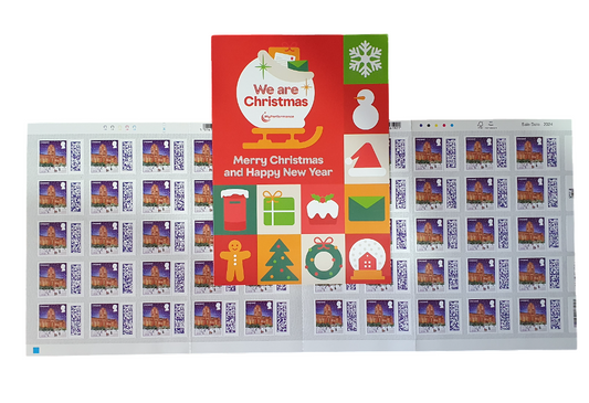 Royal Mail Christmas Stamps x50 1st and 2nd Class