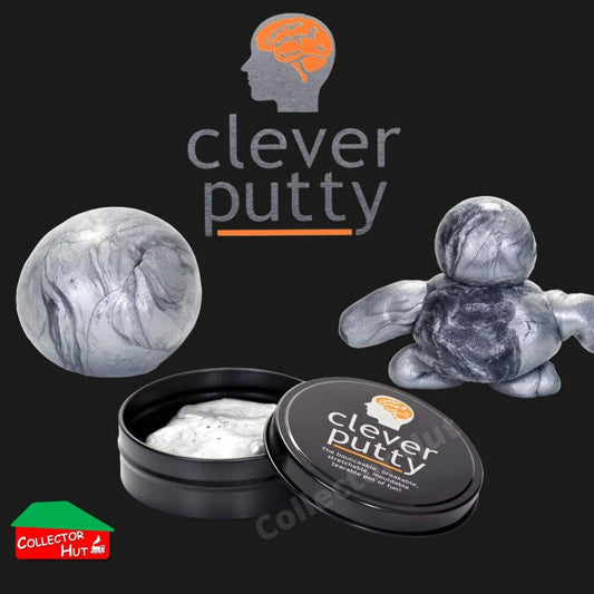 Clever Putty Sensory Slime Silver Mouldable Stretachable Stress Relief