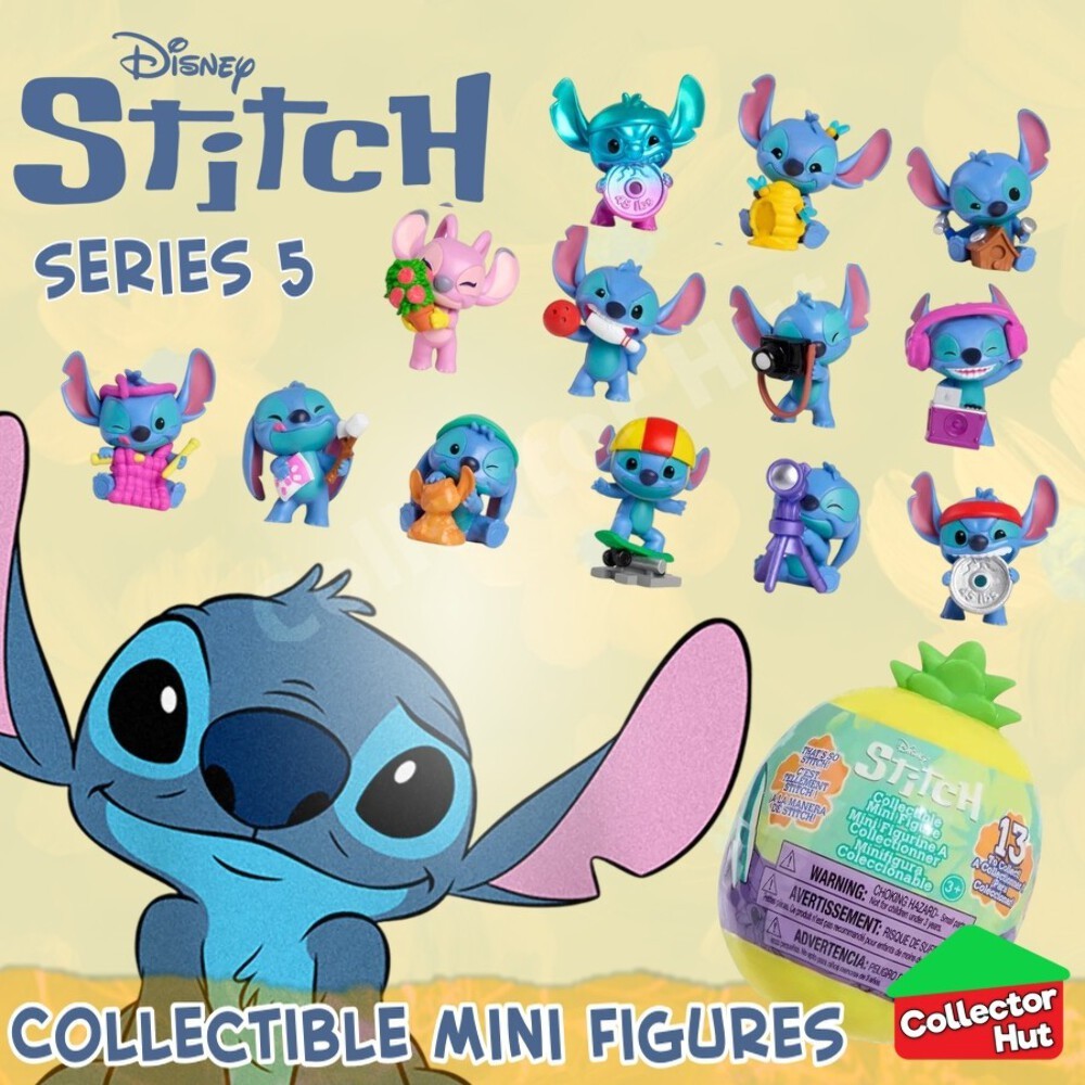 Disney Stitch Feed Me Mini Figures SERIES 5 PINEAPPLE POD Identified SEALED