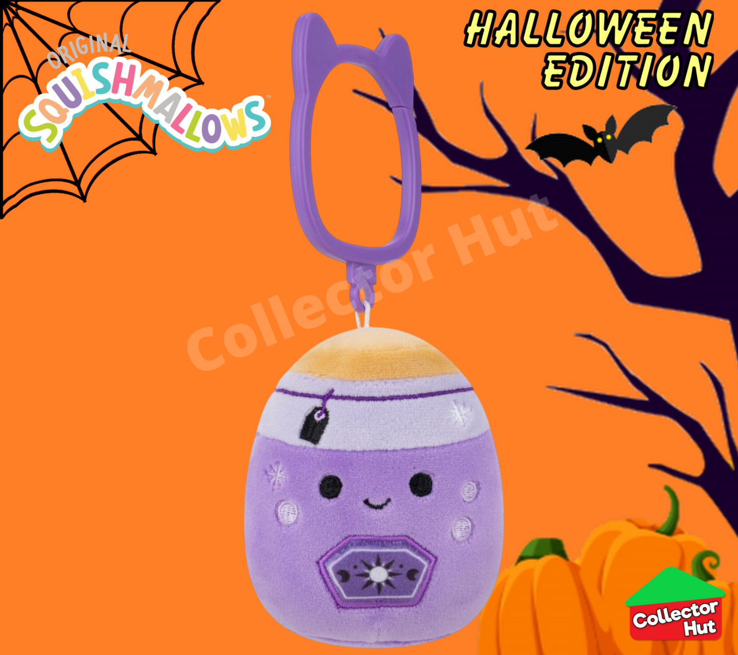 Squishmallows Halloween Limited Edition Clip-On Bag Hangers 2025