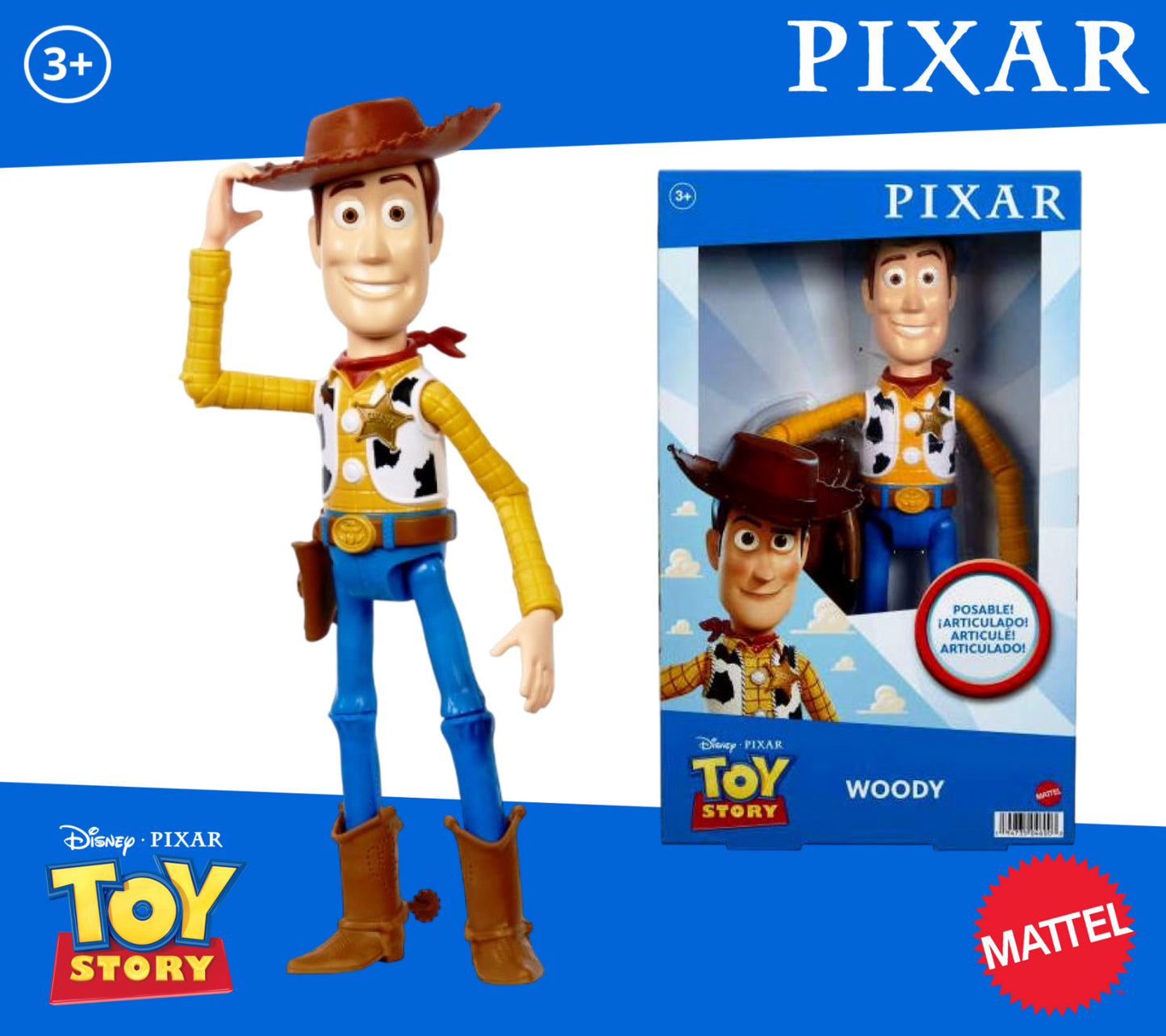 Toy Story Large Action Figure Buzz Woody 25cm 31cm