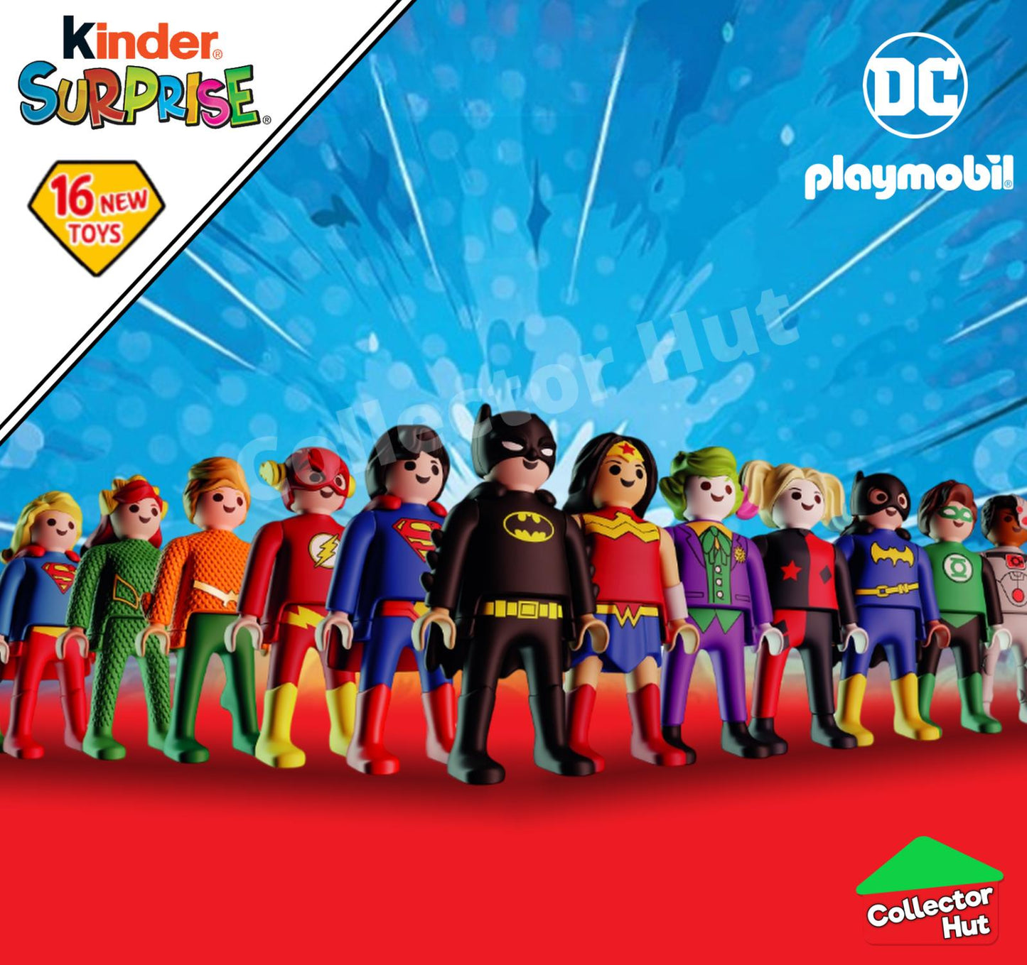 Kinder Egg DC Playmobil Mini Action Figures IDENTIFIED