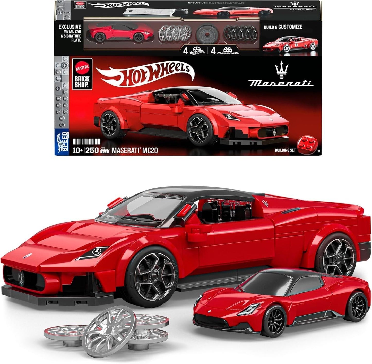 Hot Wheels Brick Shop Speed 1:32 Scale Model Car Kits