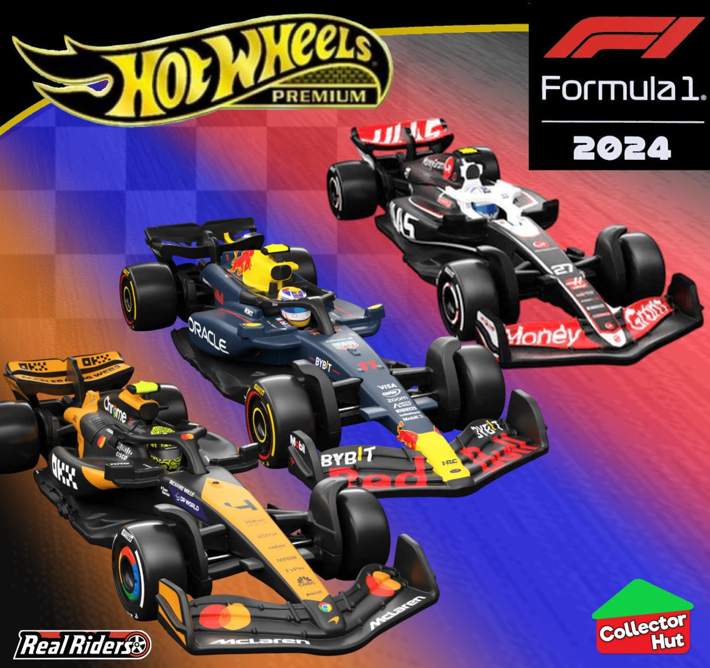 Hot Wheels Premium Formula 1 Team Racing 2024 Season 1:64 Scale Die Cast